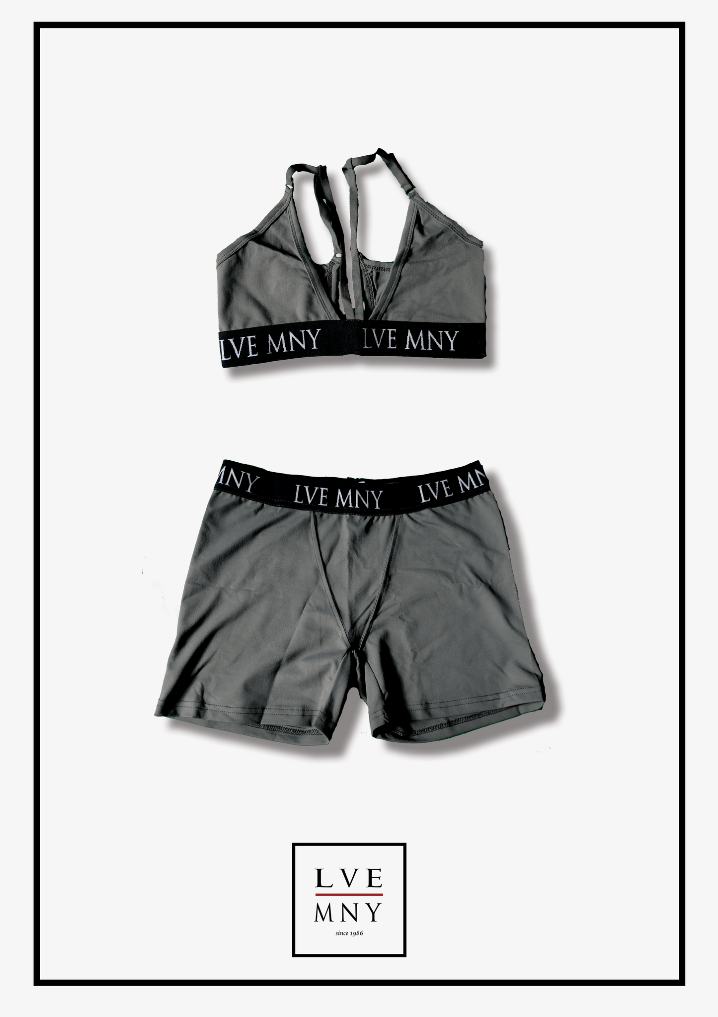 LVE MNY 2pc sports bra underwear set