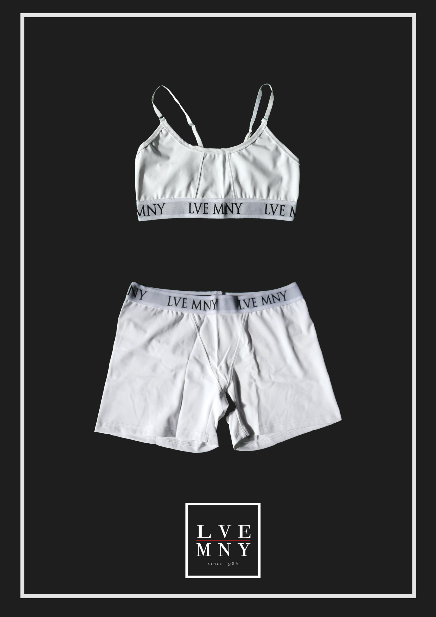 LVE MNY 2pc sports bra underwear set
